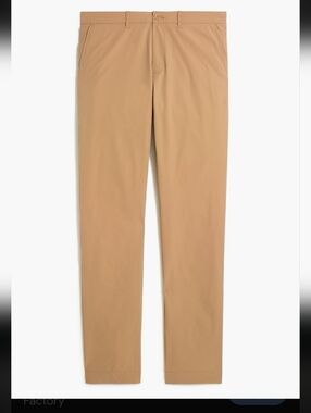 J. Crew Tech Flex Slim Chino Pants 38x32 Khaki Stretch NWT